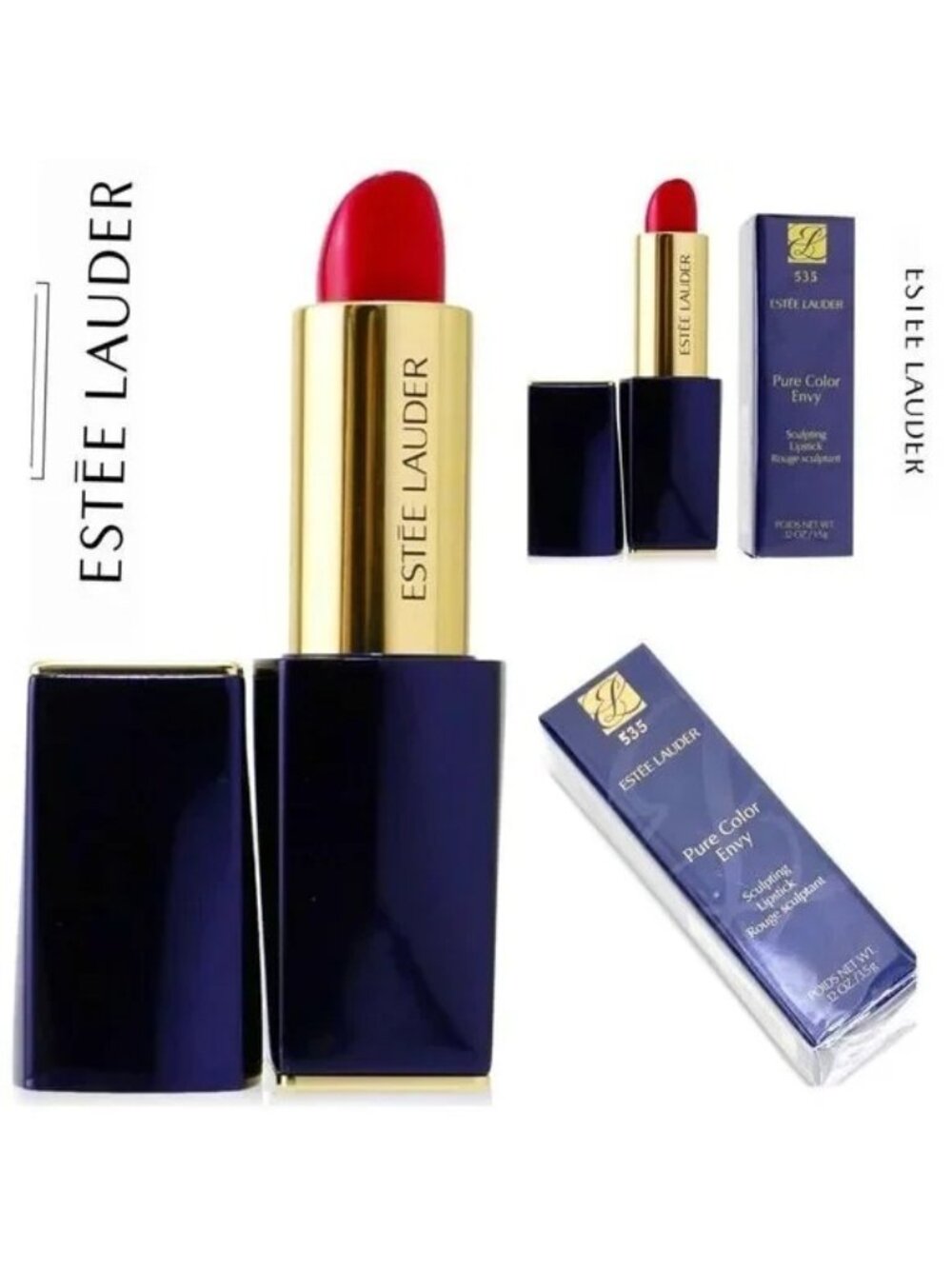 Estée Lauder Pure Color Envy Sculpting Lipstick - 535 Pretty Vain 0.12 oz
